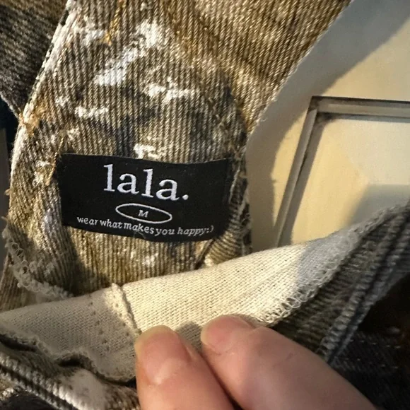 Dressed in LALA Heart Patch Camo Jumpsuit - Picture 2 of 3